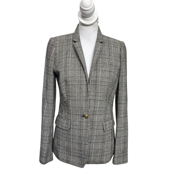 J. Crew Regent Glen Plaid Blazer Wool Jacket Academia Preppy Old Money Classic - Picture 3 of 13